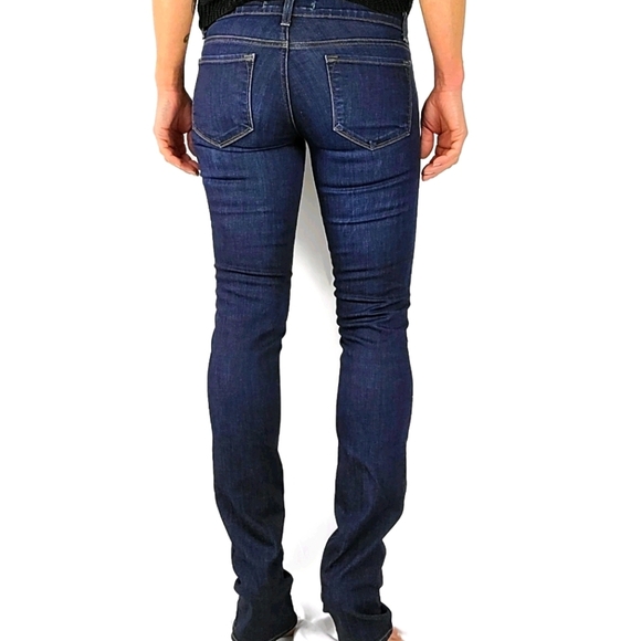 J Brand Low-Rise The Pencil Leg Jeans Size 26x34 PURE Dark Blue - Picture 3 of 5